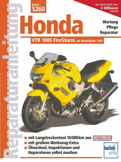 Reparaturanleitung Band 5260 Honda VTR 1000 FireStorm Ab 1997 Bei Serag AG