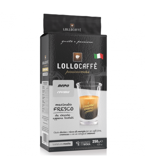 Gemahlener Kaffee Macinato Nero Lollo Caffè 0,25Kg Bei Serag AG